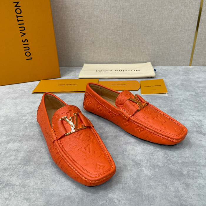 Louis Vuitton NIGO Leather Dark Grain Logo Muller Shoes #nigo94279