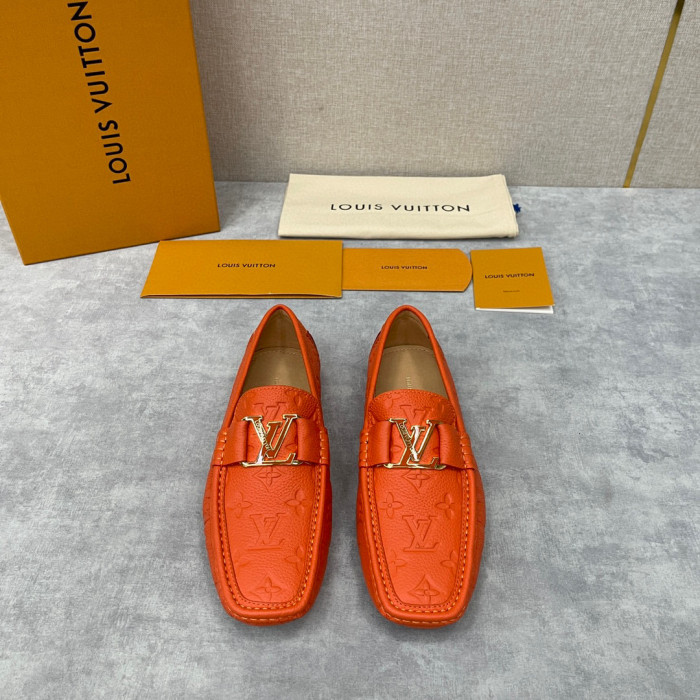 Louis Vuitton NIGO Leather Dark Grain Logo Muller Shoes #nigo94279