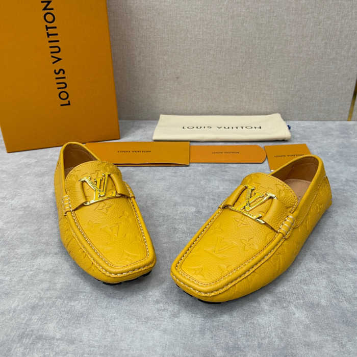 Louis Vuitton NIGO Leather Dark Grain Logo Muller Shoes #nigo94279