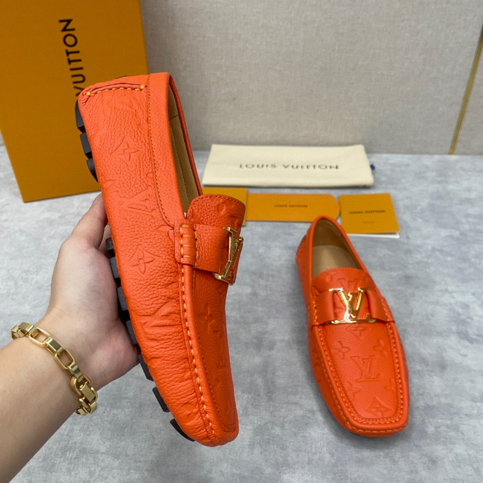 Louis Vuitton NIGO Leather Dark Grain Logo Muller Shoes #nigo94279