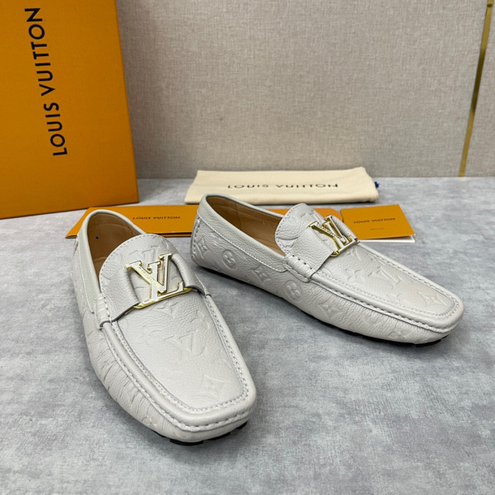 Louis Vuitton NIGO Leather Dark Grain Logo Muller Shoes #nigo94279