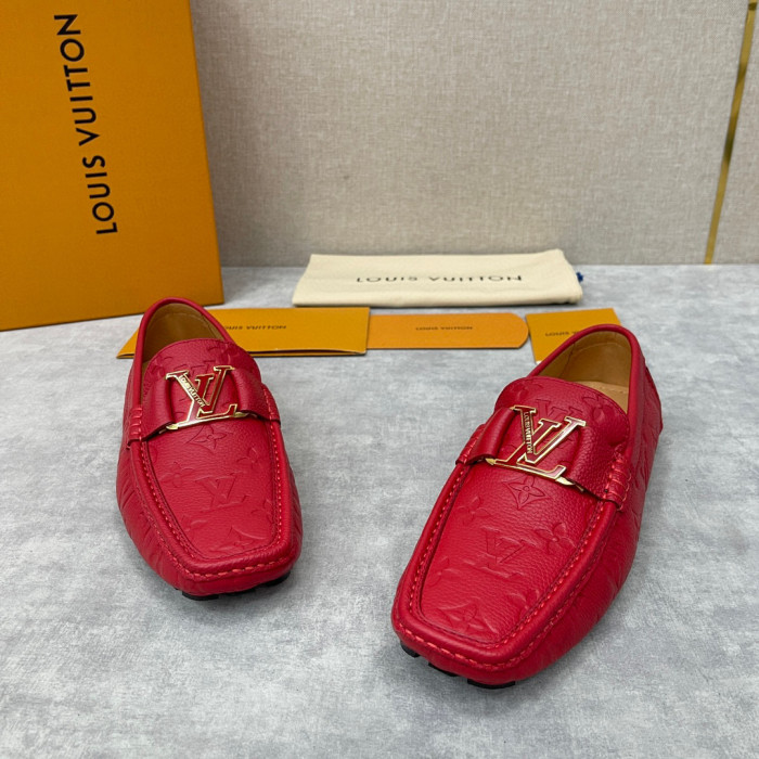 Louis Vuitton NIGO Leather Dark Grain Logo Muller Shoes #nigo94279