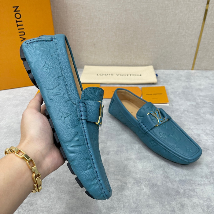 Louis Vuitton NIGO Leather Dark Grain Logo Muller Shoes #nigo94279
