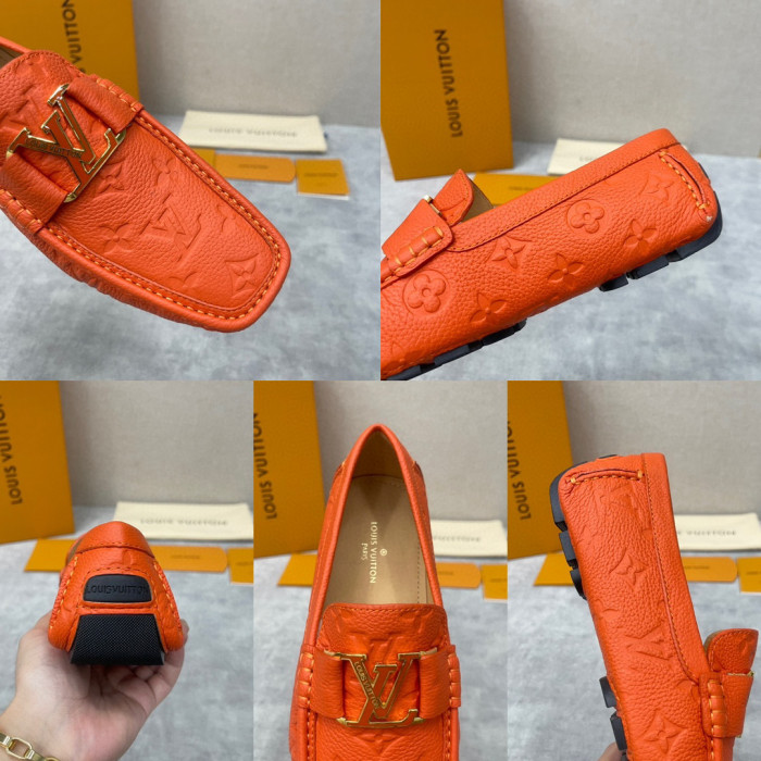 Louis Vuitton NIGO Leather Dark Grain Logo Muller Shoes #nigo94279