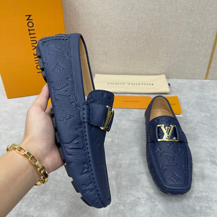 Louis Vuitton NIGO Leather Dark Grain Logo Muller Shoes #nigo94279