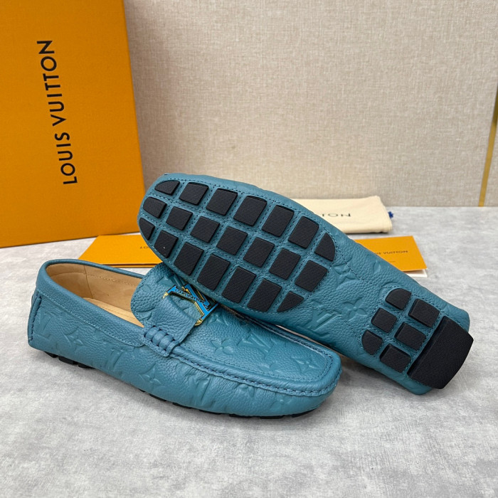 Louis Vuitton NIGO Leather Dark Grain Logo Muller Shoes #nigo94279