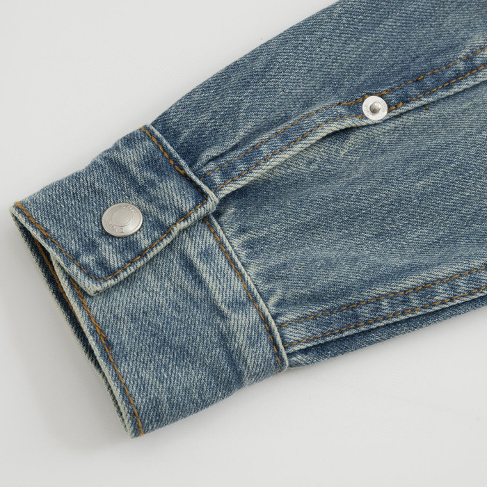 Dior NIGO Long Sleeved Denim Zippered Jacket #nigo94336