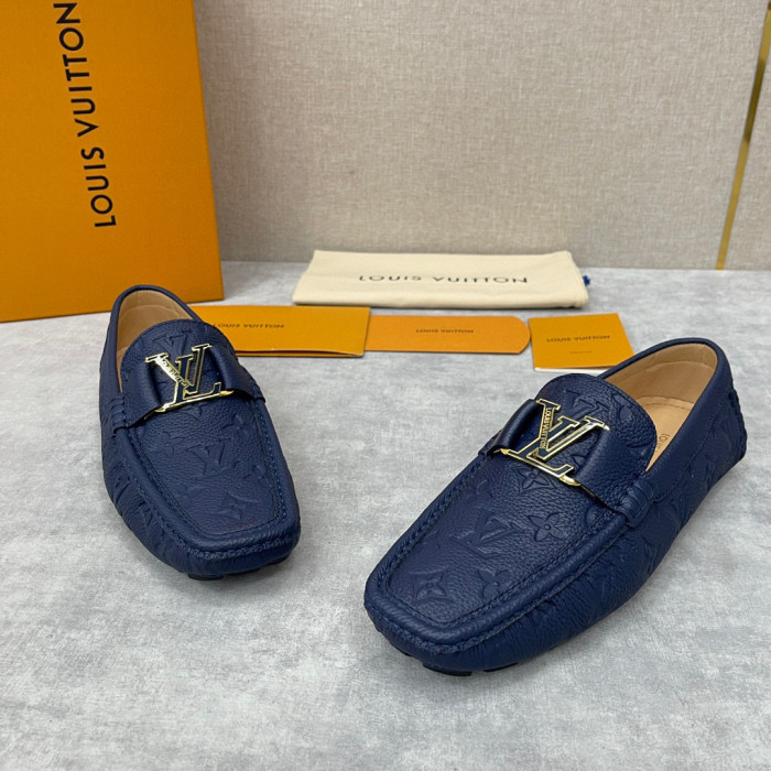 Louis Vuitton NIGO Leather Dark Grain Logo Muller Shoes #nigo94279