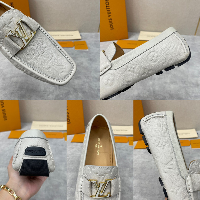 Louis Vuitton NIGO Leather Dark Grain Logo Muller Shoes #nigo94279
