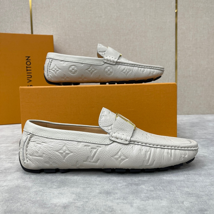 Louis Vuitton NIGO Leather Dark Grain Logo Muller Shoes #nigo94279
