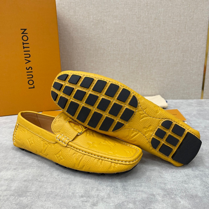 Louis Vuitton NIGO Leather Dark Grain Logo Muller Shoes #nigo94279