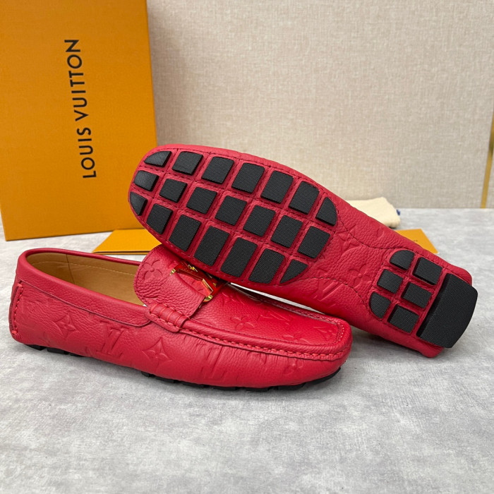 Louis Vuitton NIGO Leather Dark Grain Logo Muller Shoes #nigo94279