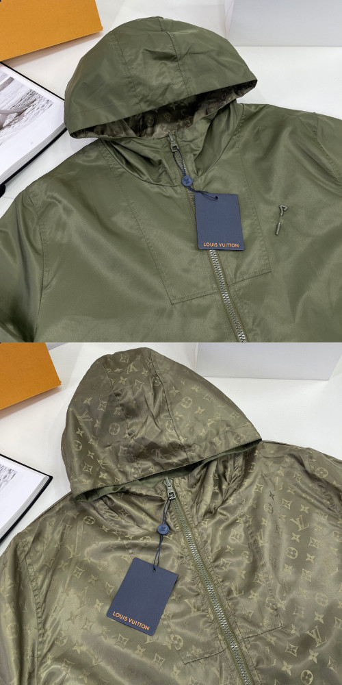 Louis Vuitton Hooded Zip Jacket Sweatshirt Coat #nigo5729