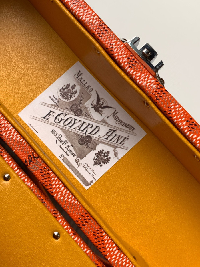 GOYARD Leather Box Shoulder Strap Oblique Straddle Bag #nigo21779