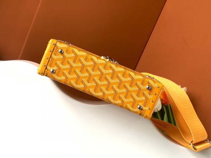 GOYARD Leather Box Shoulder Strap Oblique Straddle Bag #nigo21779