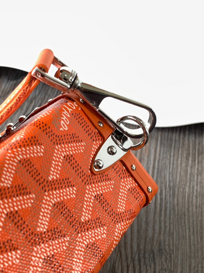 GOYARD Leather Box Shoulder Strap Oblique Straddle Bag #nigo21779