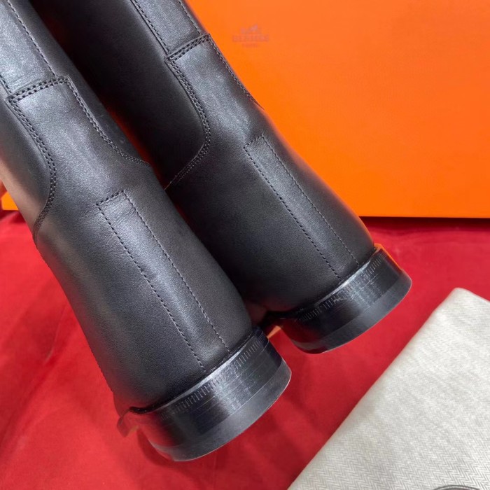 Hermes Women's Long Leather Boots Shoes #nigo51716