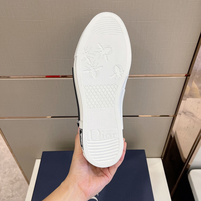 DIOR High-Top Lock Lace-Up Flats Shoes #nigo4782