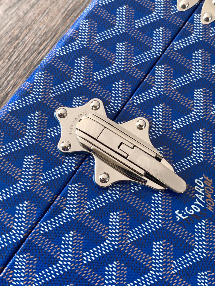 GOYARD Leather Box Shoulder Strap Oblique Straddle Bag #nigo21779