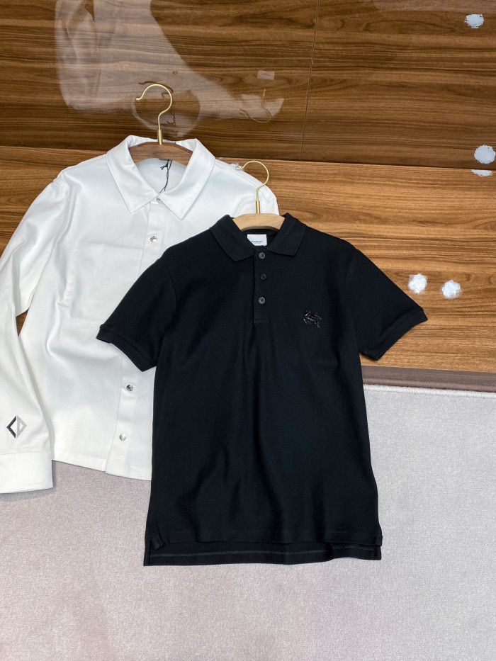 Burberry NIGO Men's Black Short Sleeved Polo Shirt #nigo94658