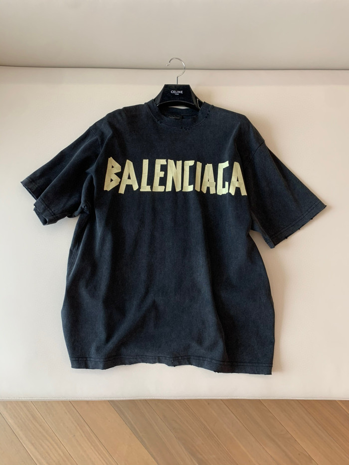 Balenciaga NIGO Tape Letter Short Sleeve T-Shirt #nigo5971