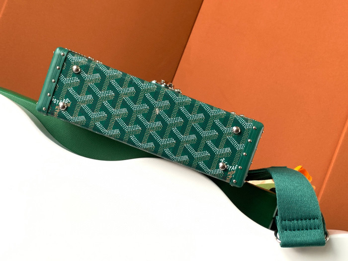 GOYARD Leather Box Shoulder Strap Oblique Straddle Bag #nigo21779