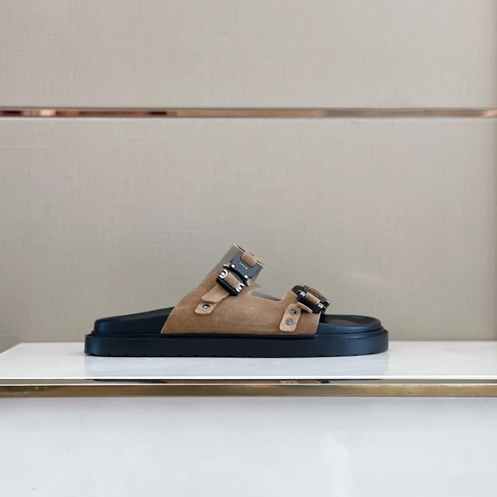 DIOR NIGO Summer Flat Sandals Wearing Slippers Outside #nigo94649