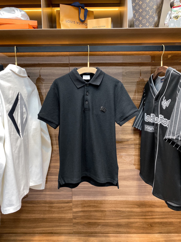 Burberry NIGO Men's Black Short Sleeved Polo Shirt #nigo94658