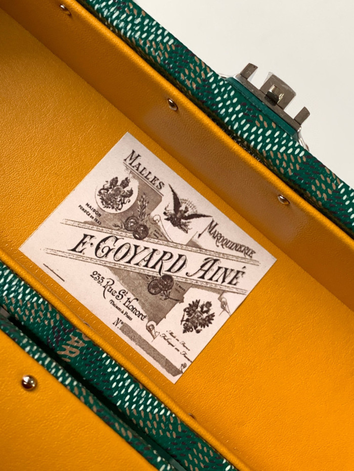 GOYARD Leather Box Shoulder Strap Oblique Straddle Bag #nigo21779
