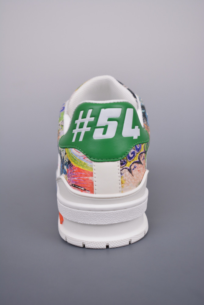 Louis Vuitton NIGO Graffiti Flat Sneakers Shoes #nigo94249