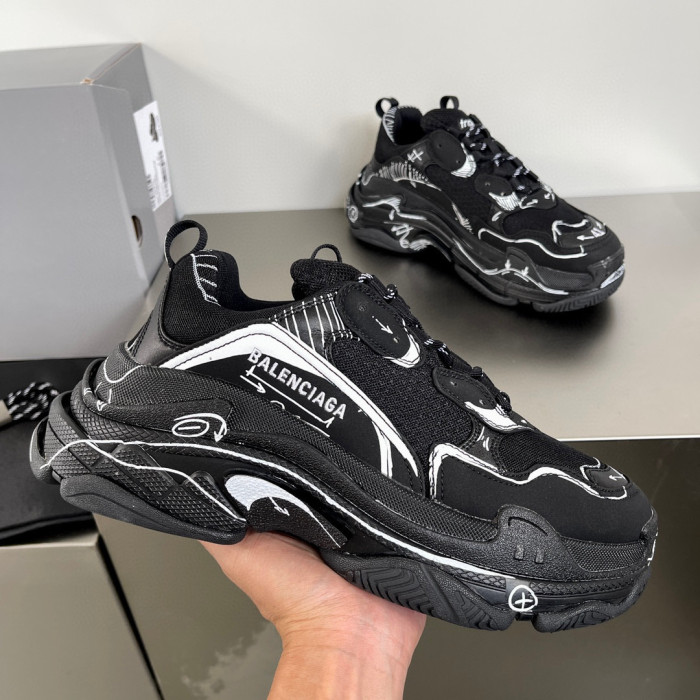 Balenciaga NIGO Mesh Fabric Low-Top Sneakers Shoes #nigo94956
