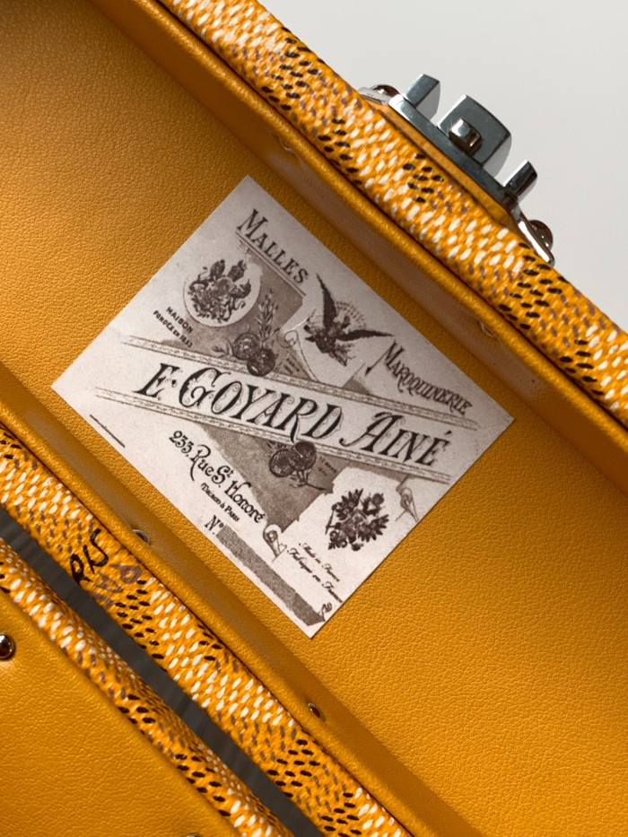 GOYARD Leather Box Shoulder Strap Oblique Straddle Bag #nigo21779