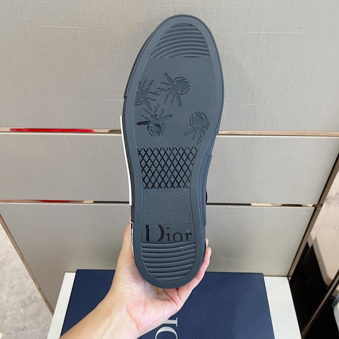 DIOR High-Top Lock Lace-Up Flats Shoes #nigo4782