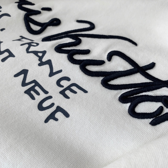 Louis Vuitton NIGO Letter Short Sleeve T-Shirt White #nigo94953