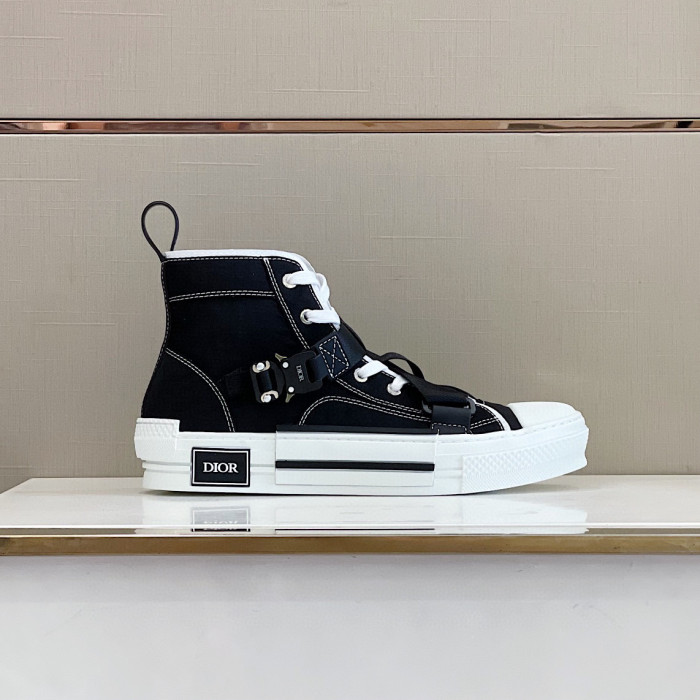 DIOR High-Top Lock Lace-Up Flats Shoes #nigo4782