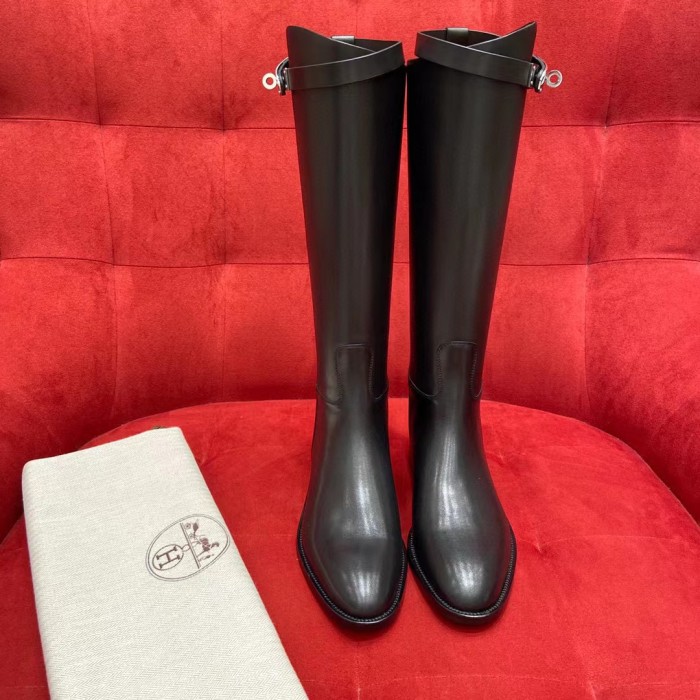 Hermes Women's Long Leather Boots Shoes #nigo51716