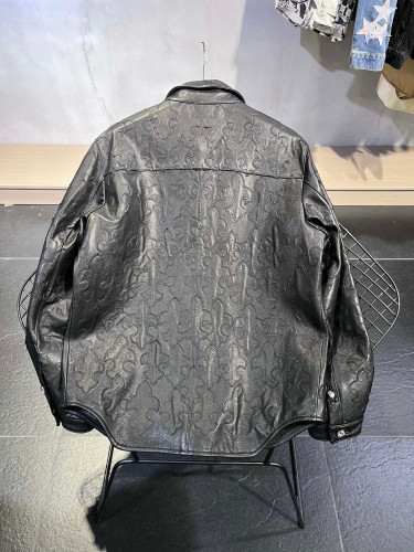 Chrome Hearts NIGO Spring And Autumn Long Sleeve Black Coat Leather Jacket #nigo94182