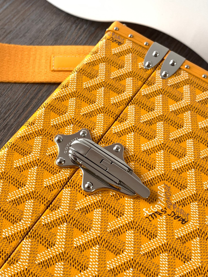 GOYARD Leather Box Shoulder Strap Oblique Straddle Bag #nigo21779