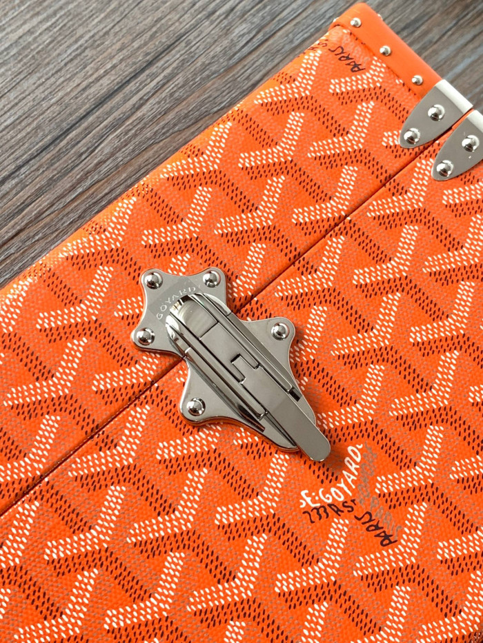 GOYARD Leather Box Shoulder Strap Oblique Straddle Bag #nigo21779