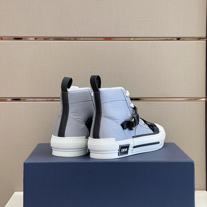 DIOR High-Top Lock Lace-Up Flats Shoes #nigo4782