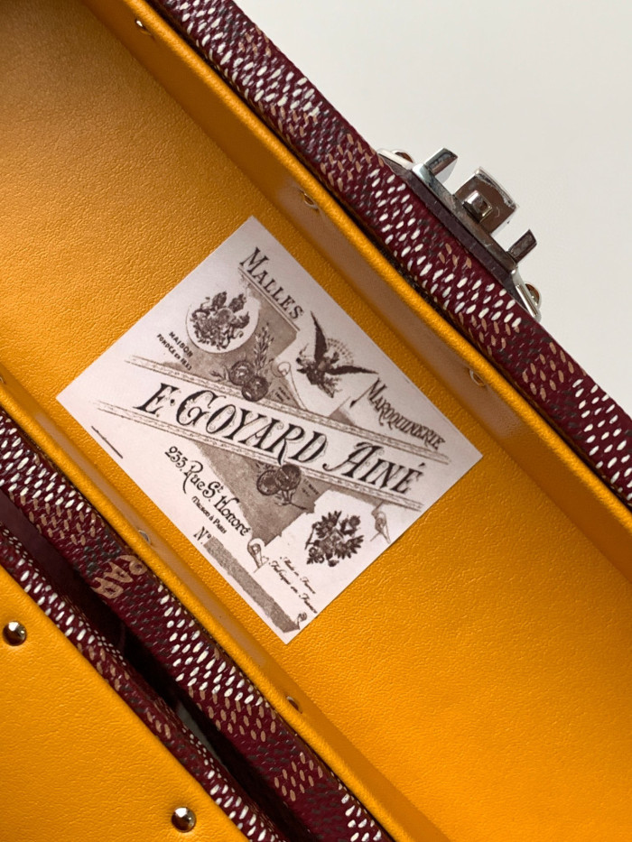 GOYARD Leather Box Shoulder Strap Oblique Straddle Bag #nigo21779