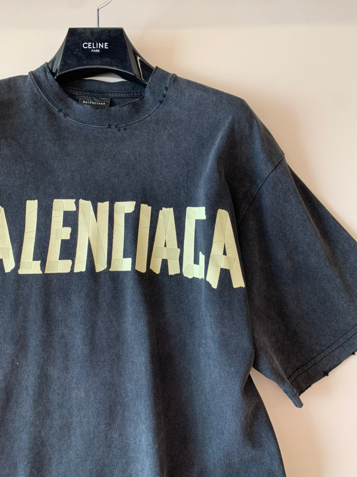 Balenciaga NIGO Tape Letter Short Sleeve T-Shirt #nigo5971