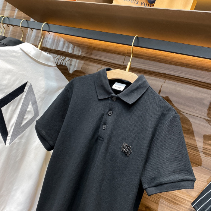 Burberry NIGO Men's Black Short Sleeved Polo Shirt #nigo94658