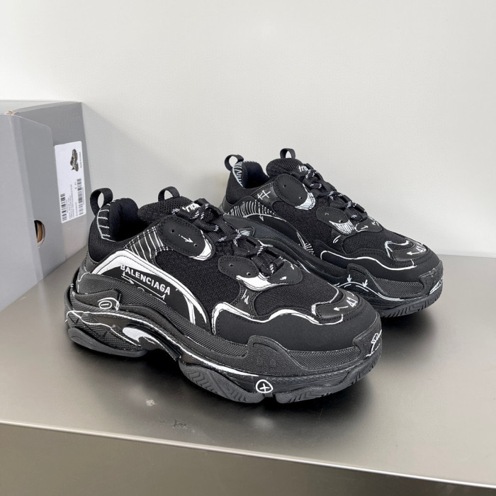 Balenciaga NIGO Mesh Fabric Low-Top Sneakers Shoes #nigo94956
