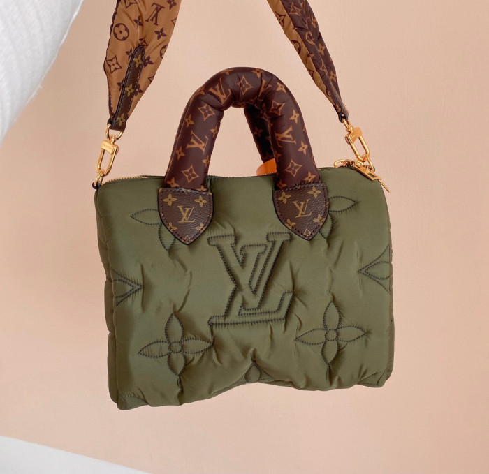 Louis Vuitton Padded Cotton Padded Handbag Shoulder Bag #nigo52477