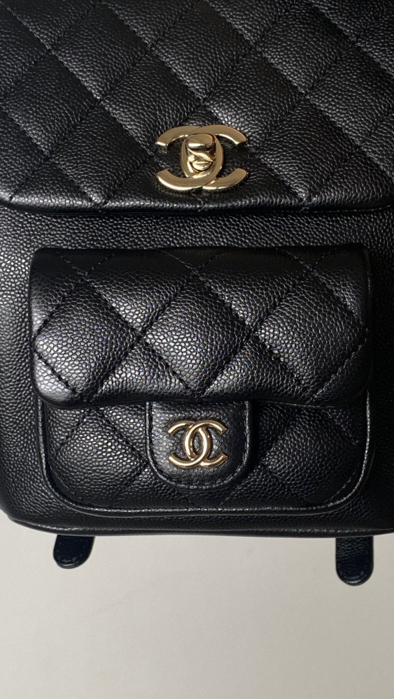 Chanel Leather Chain Backpack Bag #nigo21786
