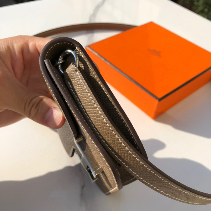Hermes Constance Slim Mini Leather Diagonal Bag #nigo21785