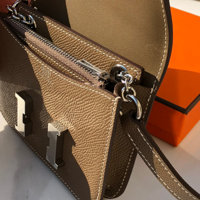 Hermes Constance Slim Mini Leather Diagonal Bag #nigo21785