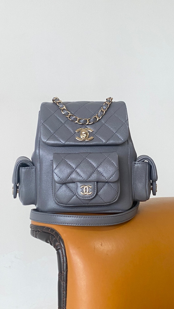 Chanel Leather Chain Backpack Bag #nigo21786