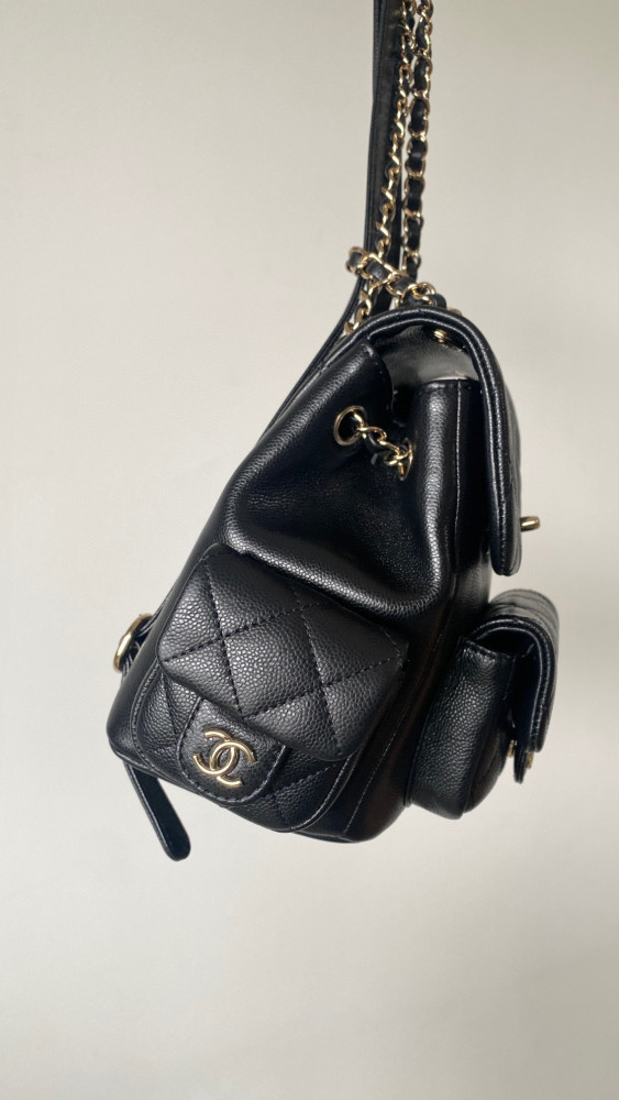 Chanel Leather Chain Backpack Bag #nigo21786